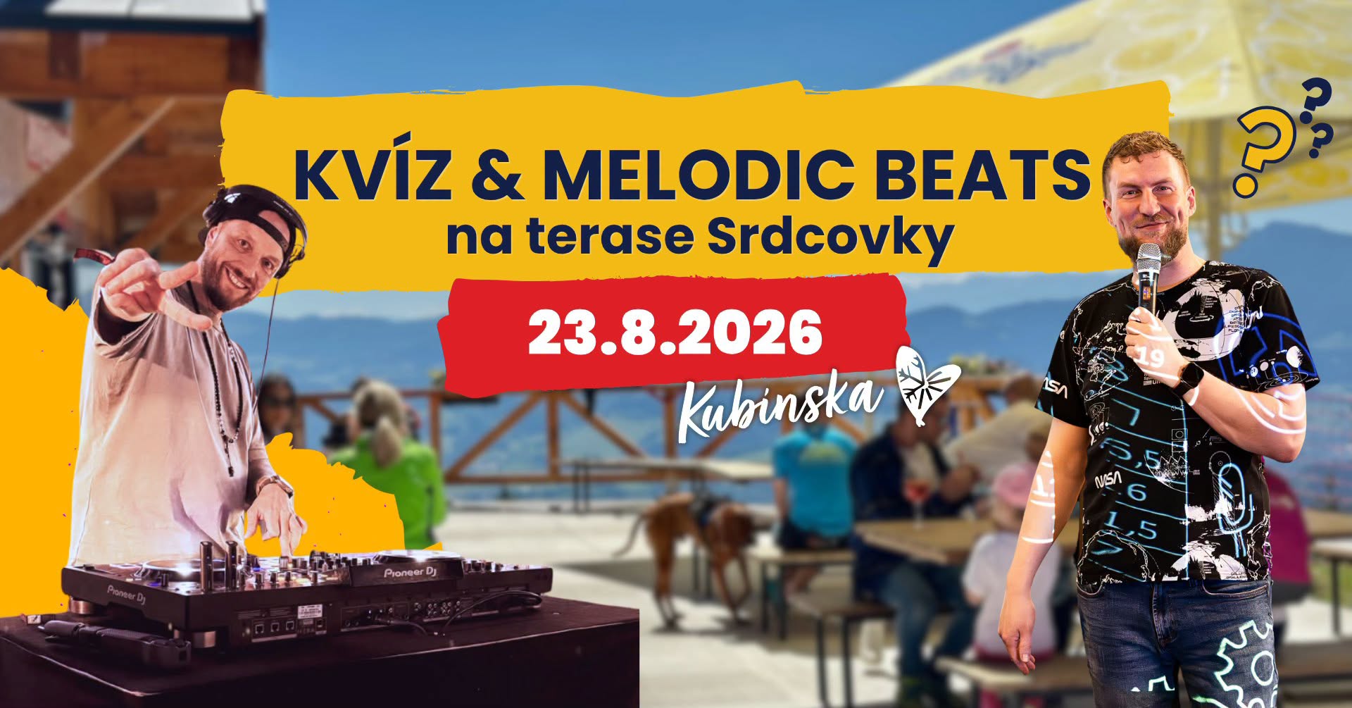 Kvíz melodic beats na terase Srdcovky