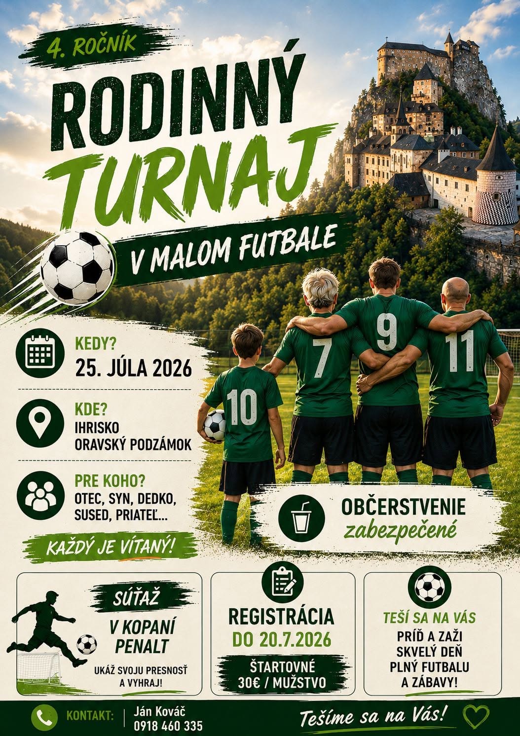 Rodinný turnaj v malom futbale