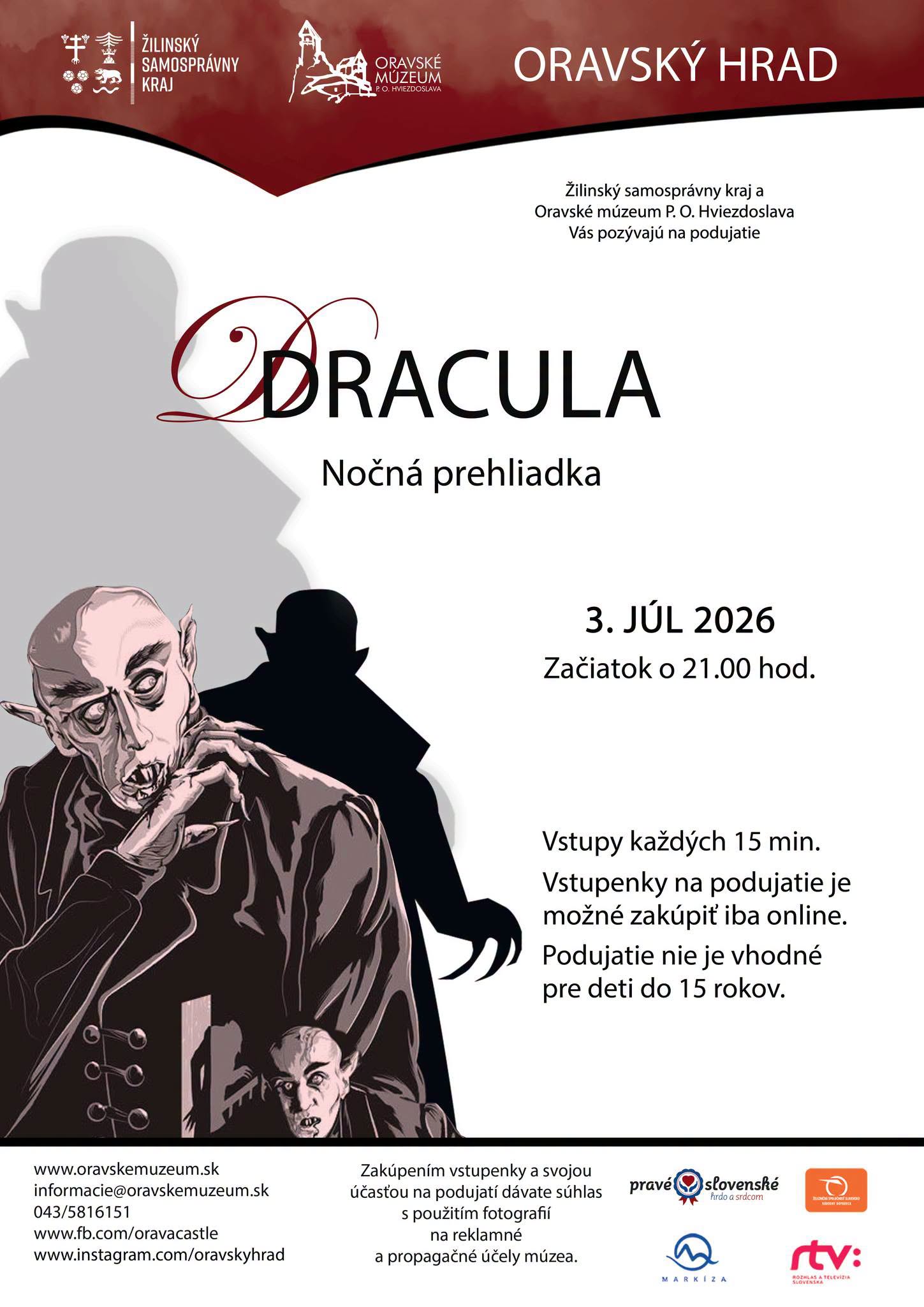 Nočná prehliadka DRACULA